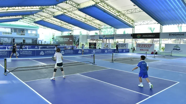 Thi công sân thể thao tennis pickleball