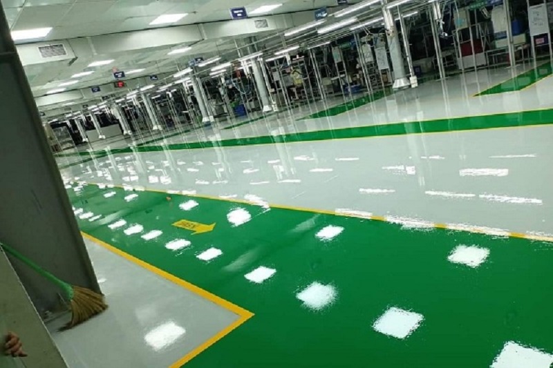 Thi công sơn sàn epoxy Long An đầu tư nhỏ hiệu quả lớn cho nhà máy, xưởng sản xuất
